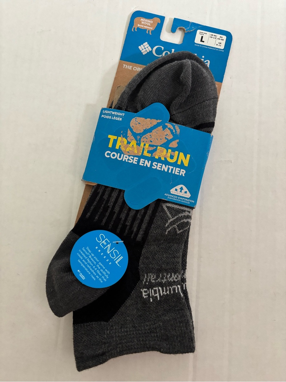 New! Columbia montrail trail running low cut socks si